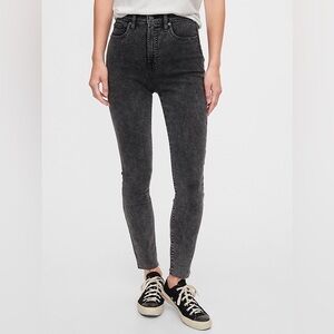 Gap Black Acid Wash Skinny Jeans